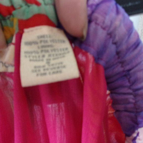 Multi Colors Hot Pink, Green , Purple Mini Maxi Boot Skirt By Choices Size S - Picture 4 of 4